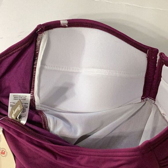 . Tommy Bahama magenta tankini top. MSRP $119 - Picture 11 of 11